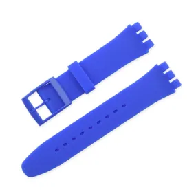 16mm Universal silicone watch strap - Dark Blue