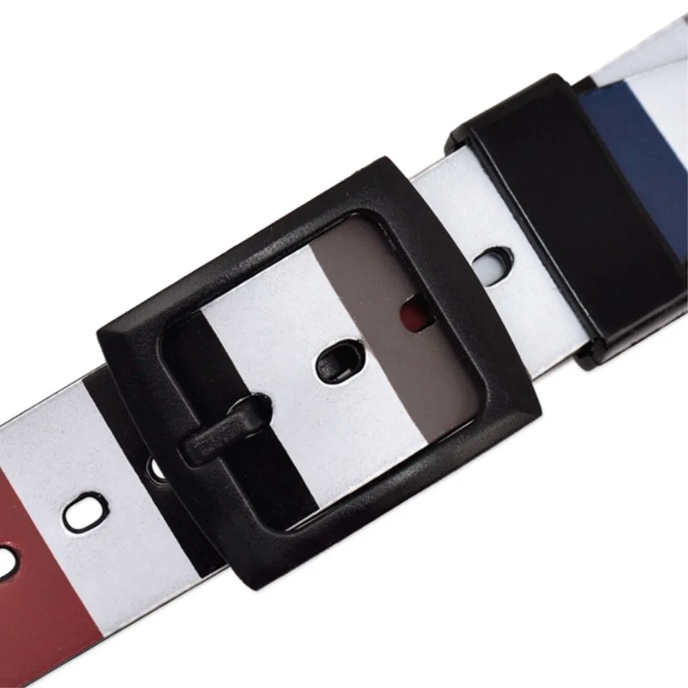 17mm Universal stripe printed silicone watch strap - Colorful Scribble Lines