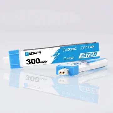 1S 300mAh 30C LiHV Battery with BT2.0 Connector