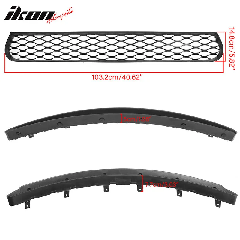 2015-2023 Dodge Charger SRT Scat Pack Black Front Lower Grille PP