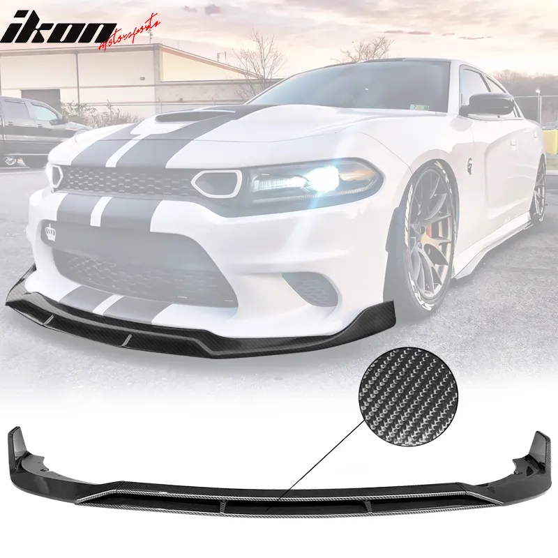 2015-2023 Dodge Charger SRT V2 Style  Front Bumper Lip ABS 4PCS