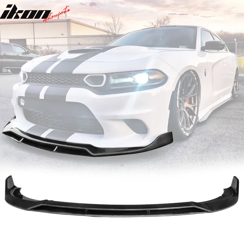 2015-2023 Dodge Charger SRT V2 Style  Front Bumper Lip ABS 4PCS