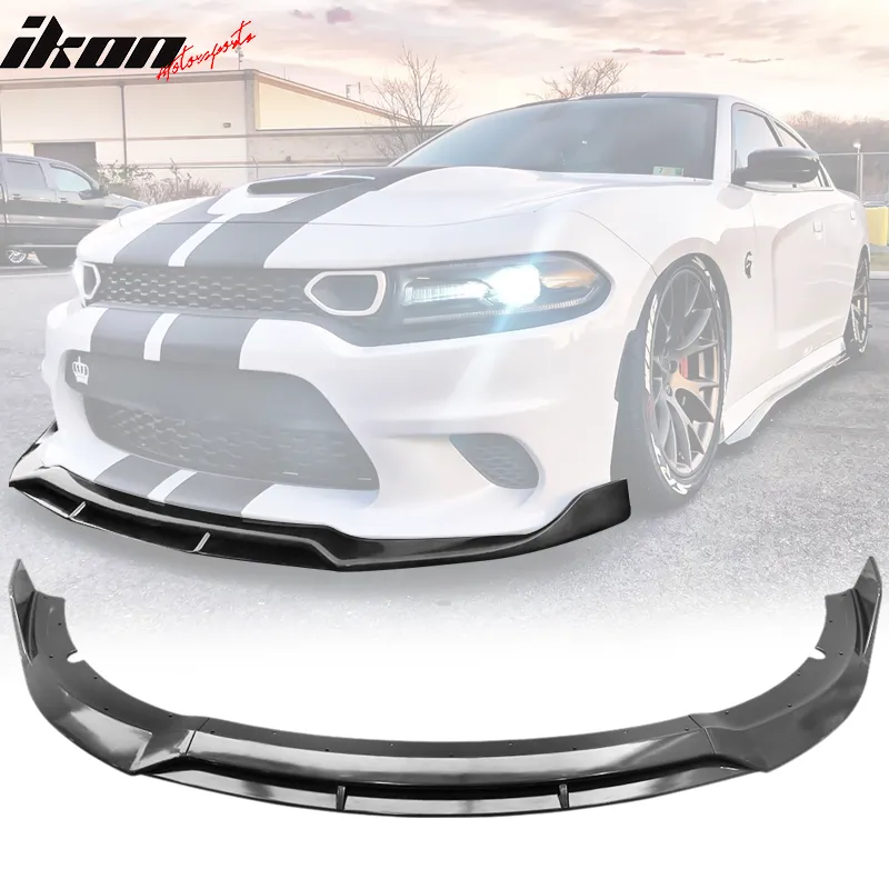 2015-2023 Dodge Charger SRT V2 Style  Front Bumper Lip ABS 4PCS