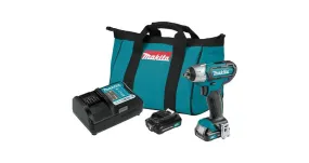 2020 Makita 12V max CXT® 1/4" Impact Wrench Kit (WT04R1)