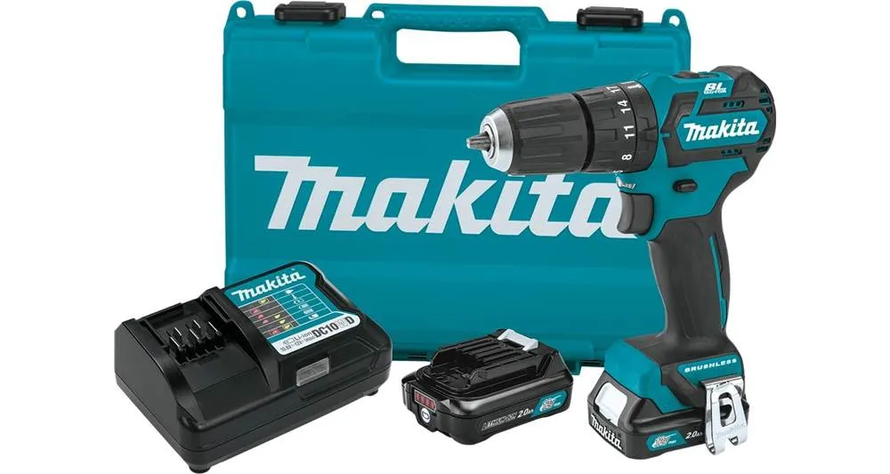 2021 Makita 12V max CXT® Lithium-Ion Brushless Cordless 3/8" Hammer Driver-Drill Kit (2.0Ah) (PH05R1)