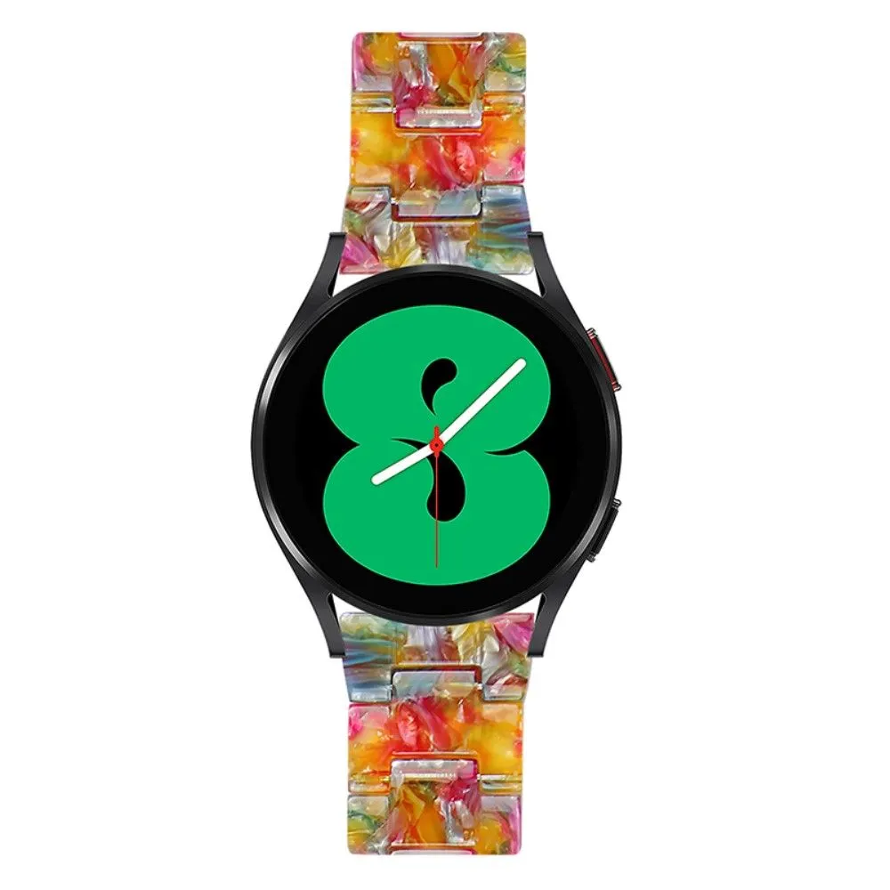 20mm smooth resin watch strap for Amazfit watch - Rainbow Candy