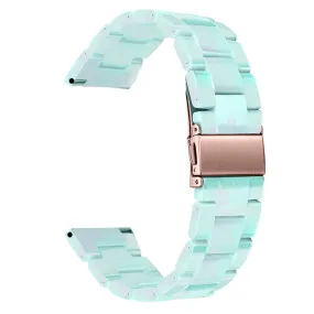 20mm smooth resin watch strap for Garmin watch - Green