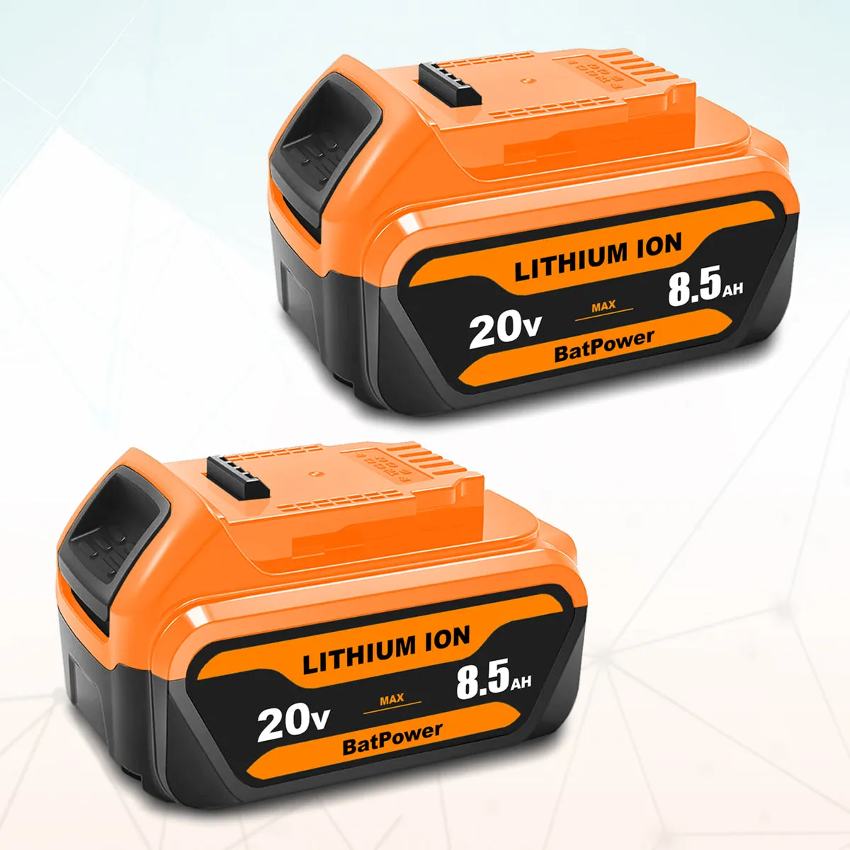 20V 8.5Ah DCB207 Battery Replacement for Dewalt 20V Battery 7.0Ah 6.0Ah 5.0Ah 4.0Ah DCB206 DCB207 DCB204 Lithium Battery Dewalt 20v Max XR Battery