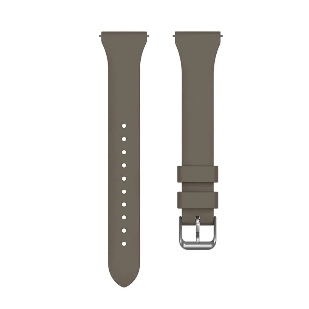 22mm Universal silicone watch strap - Coffee