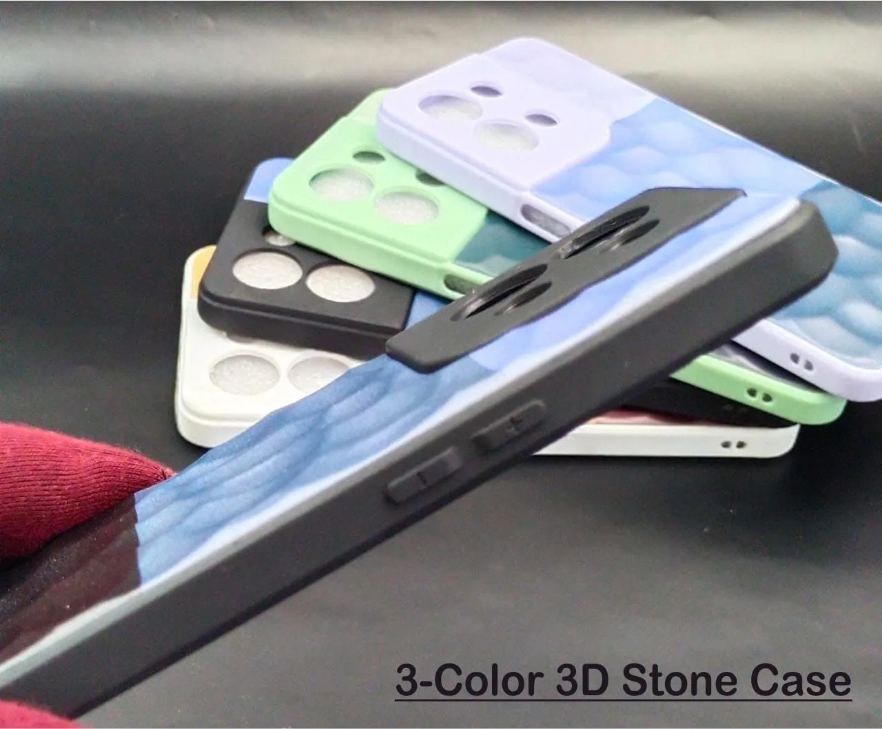 3D Stone Hard Case For Redmi