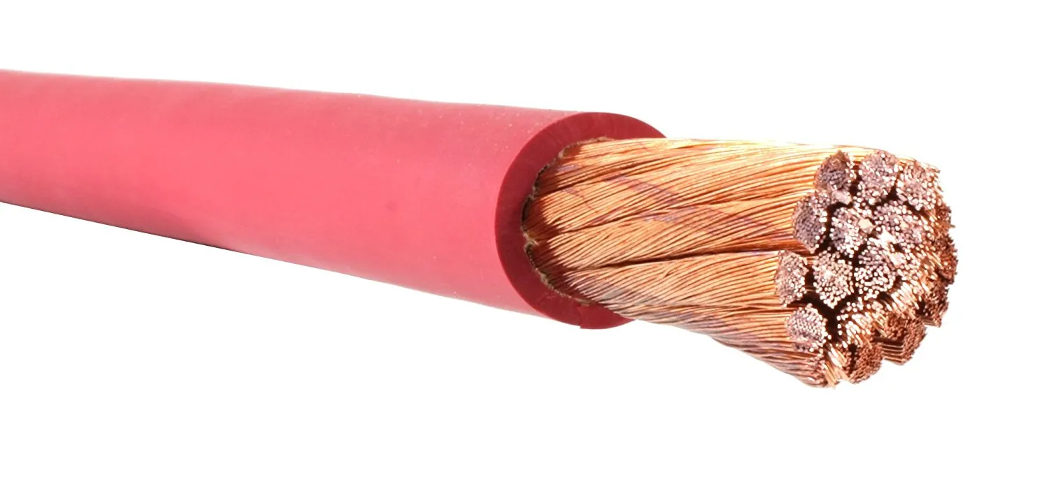 4/0 Gauge AWG - Flex-A-Prene - Welding/Battery Cable - Red - 600 V - Made in USA