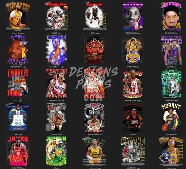 50  Basketball Designs Bundle PNG Vol 2