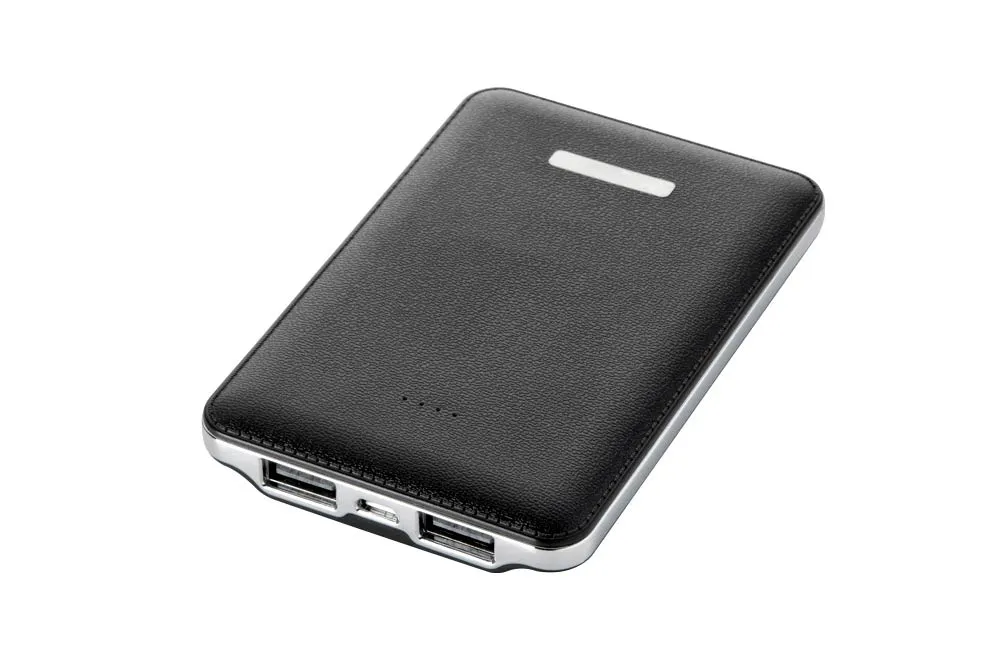 5000mAh Dual Port Leather Texture Power Bank