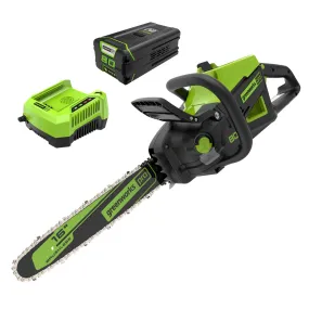 80V 16‘’ 2.0kW Cordless Battery Chainsaw w/ 4.0 Ah Battery & Charger