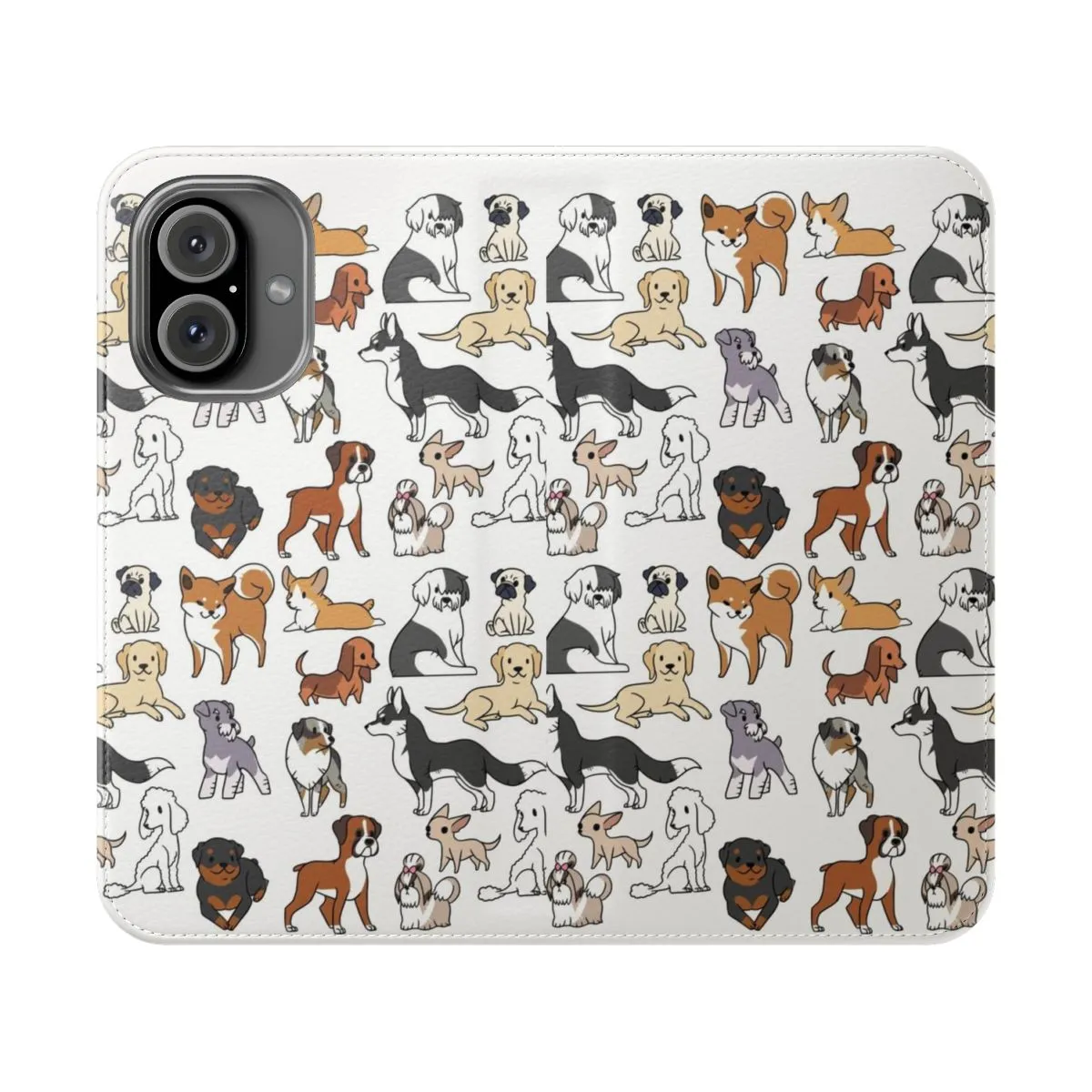 Adorable Animal Print Phone Case for Dog Lovers