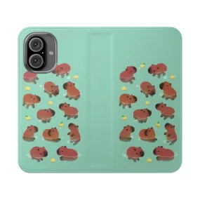 Adorable Capybara Bath Time Phone Case