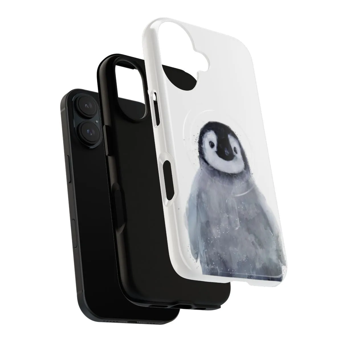 Adorable Penguin-Themed Magnetic Tough Phone Cases