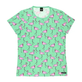 Adult's Flamingo Short Sleeve Shirt - 1 Left Size XL