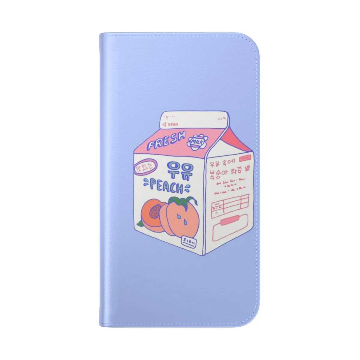 Aesthetic Peach Milk Carton Phone Case for Soft Pastel Fans