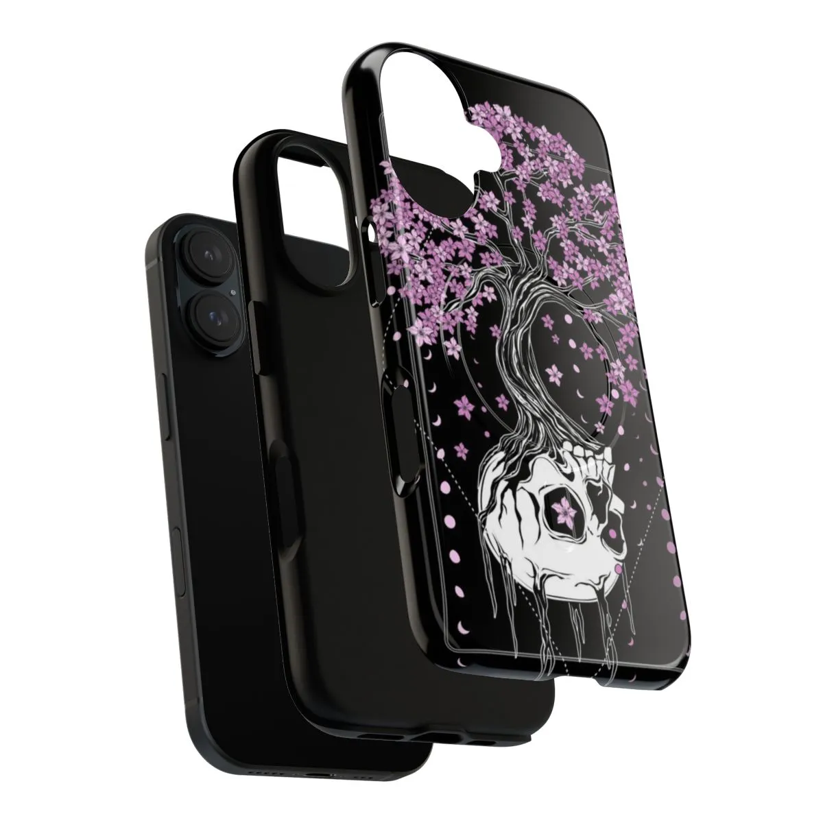 Afterlife Floral Skull Phone Cases