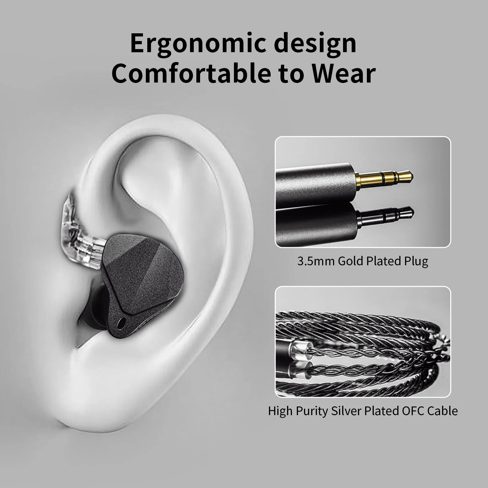 【Agasound AgaOne】 In-ear Earphones Balanced Dual-Cavity &Dual-magnetic DD HIFI IEM In Ear Headphones