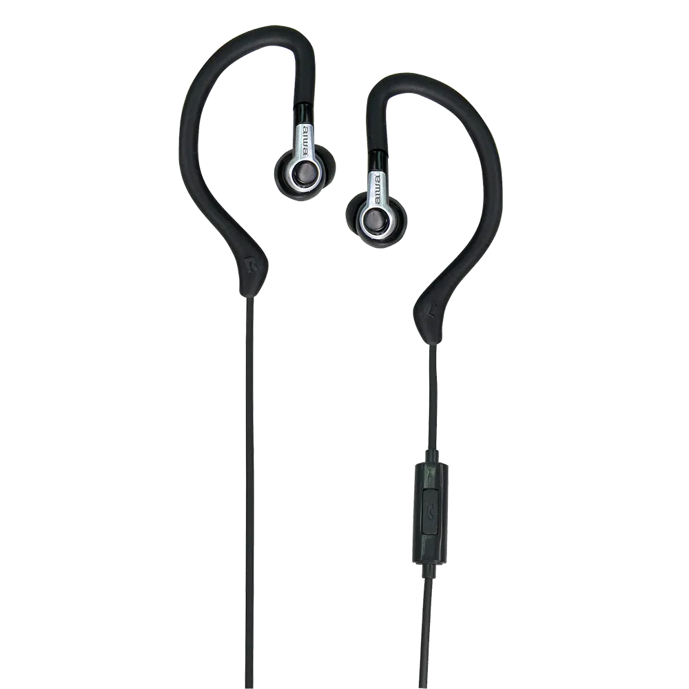 AIWA In-Ear Hook Earphones With Microphone