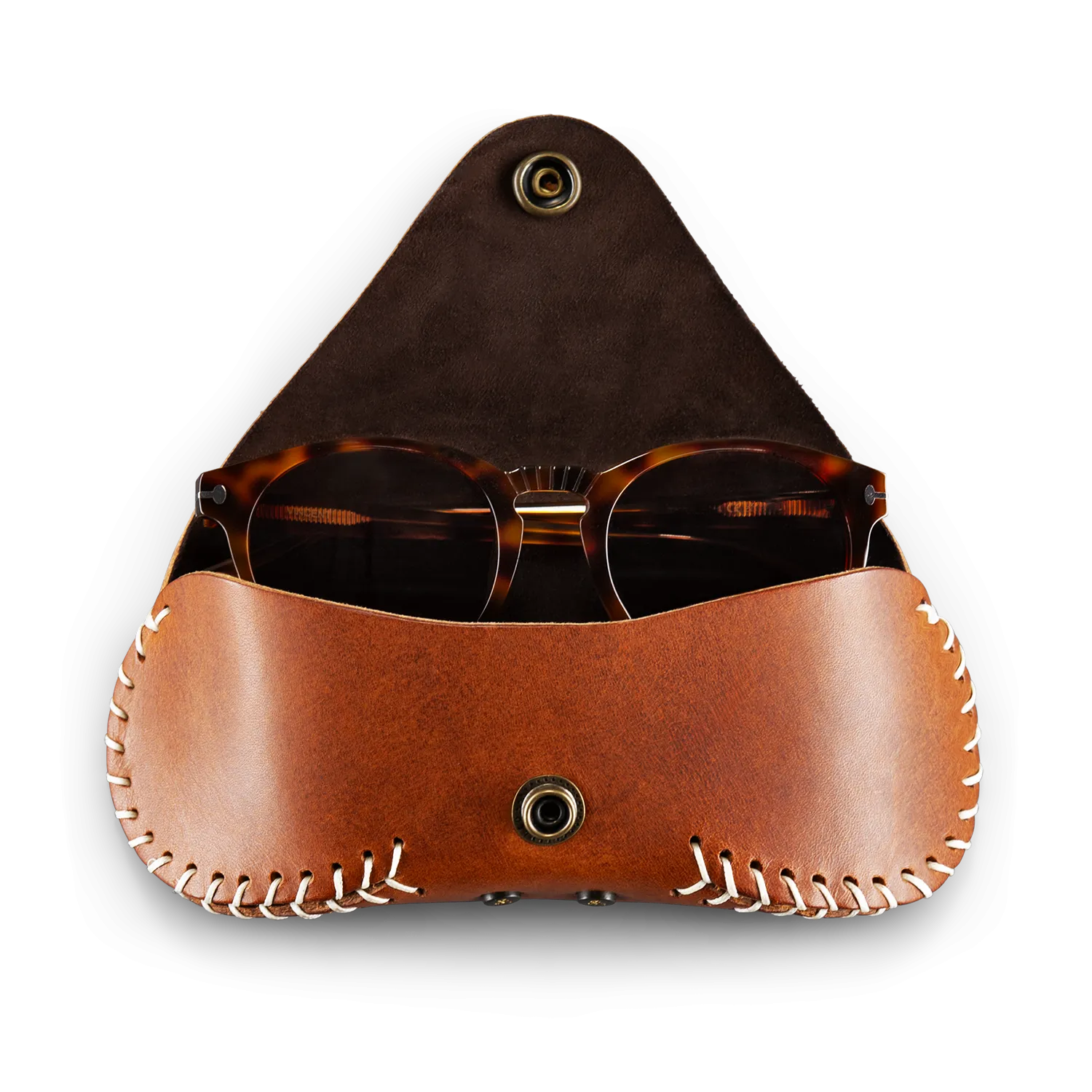 &SONS Baseball Sunglasses Case Brown