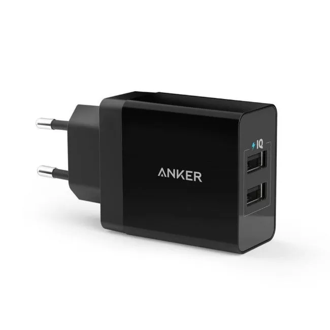 ANKER 24W 2-Port USB Wall Charger