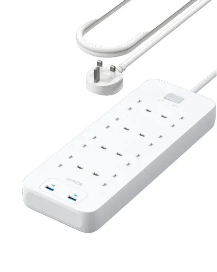 Anker 342 USB Power Strip 8 in 1 -White A9182K21