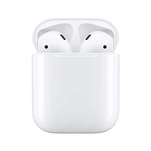 Apple AirPods (2nd Generation) Wireless Earbuds with Lightning Charging Case Included. Over 24 Hours of Battery Life, Effortless Setup. Bluetooth Headphones for iPhone