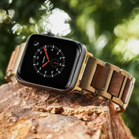 Apple Strap Walnut Gold