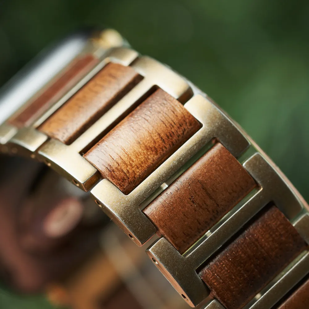 Apple Strap Walnut Gold