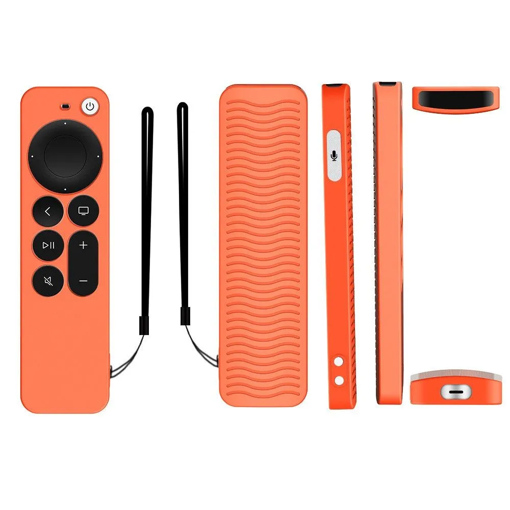 Apple TV 4K (2021) Y31 silicone remote controller cover - Orange