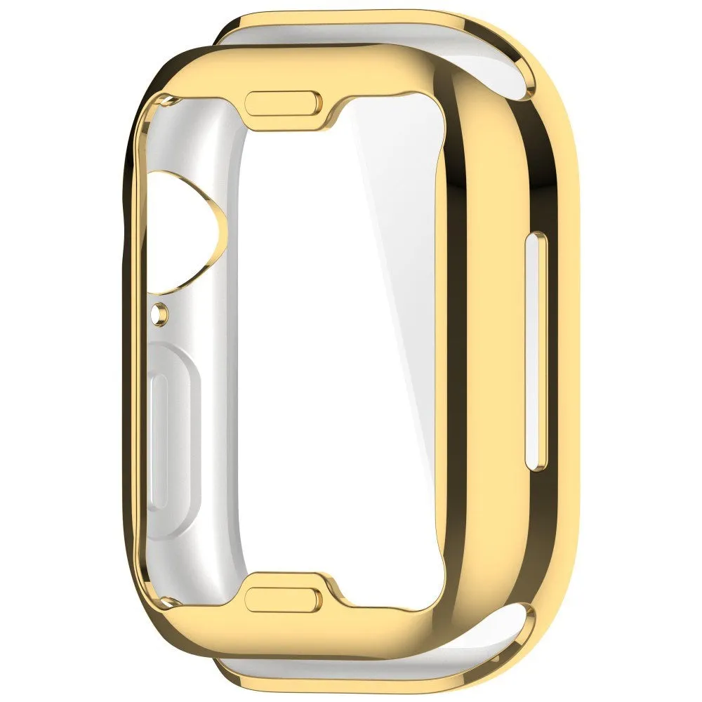 Apple Watch 10 (42mm) Fleksibelt Plast Cover m. Skærmbeskyttelse - Guld