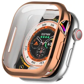 Apple Watch 10 (46mm) Fleksibelt Plast Cover m. Skærmbeskyttelse - Rose Gold