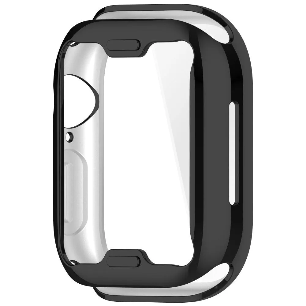 Apple Watch 10 (46mm) Fleksibelt Plast Cover m. Skærmbeskyttelse - Sort