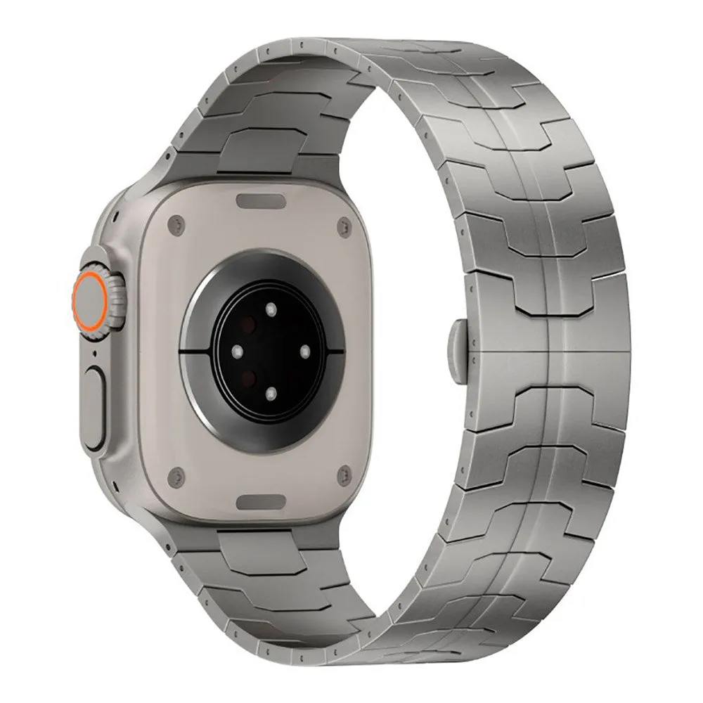 Apple Watch Ultra 1/2 (49mm) Just Mobile Titanium Rem - Sølv