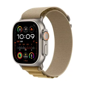 Apple Watch Ultra 2 GPS   Cellular 49mm Natural Titanium Case with Tan Alpine Loop - S