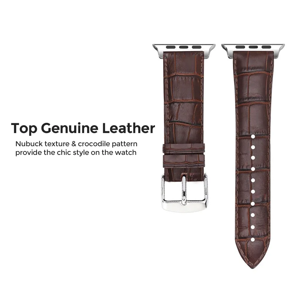 Apple Watch Ultra 49mm / 45mm / 44mm / 42mm | Leather Watch Band | Dark Brown