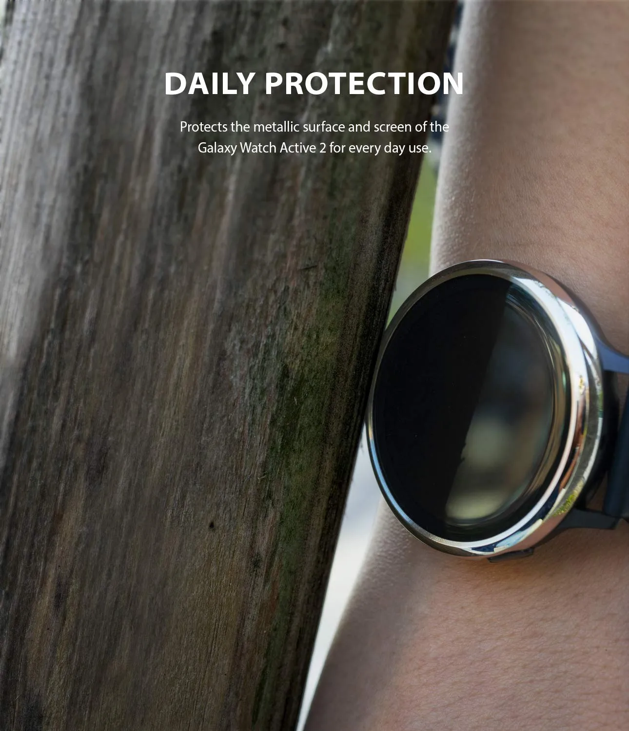 Bezel Styling Cover for Galaxy Watch Active 2 44mm (2019) - GW-A2-44-40 [Stainless Steel]