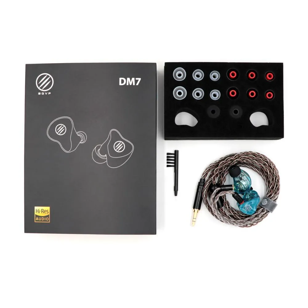 BGVP DM7 6BA IEM In Ear Earphone Knowles Sonion Balanced Armature