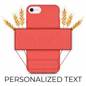 Biodegradable Personalized Phone Case - Red