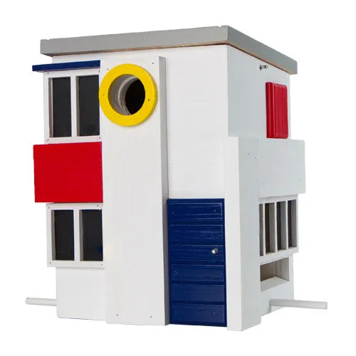 Bird House and Bird Feeder De Stijl