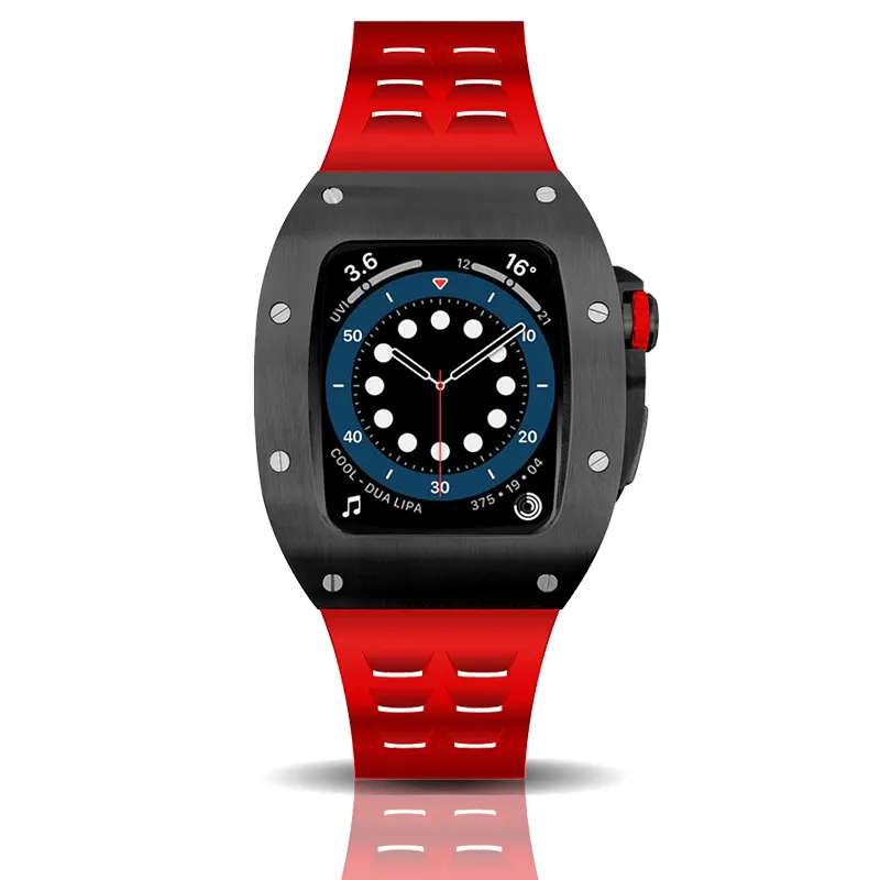 black/red Smartwatch Sports case