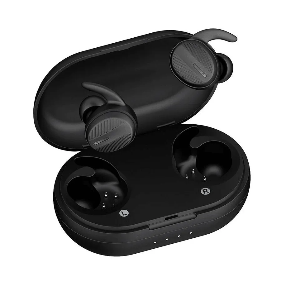 BlueAnt Pump Air X True Wireless Earbuds Earphones With Charge Case Black Headphones