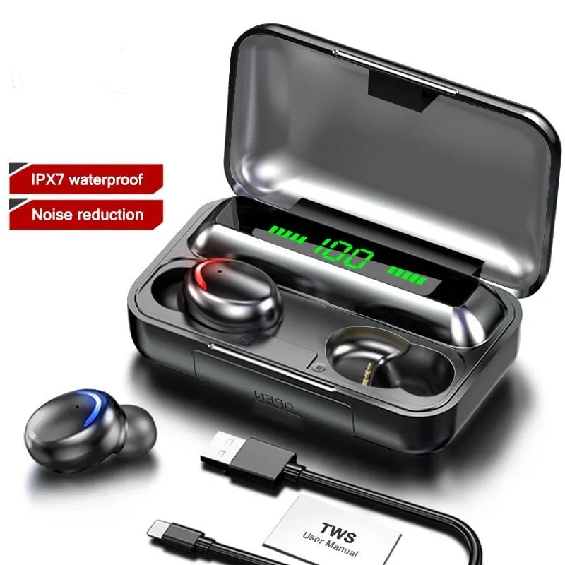 Bluetooth Headphones,TWS Wireless Earbuds Headsets,Waterproof Sport