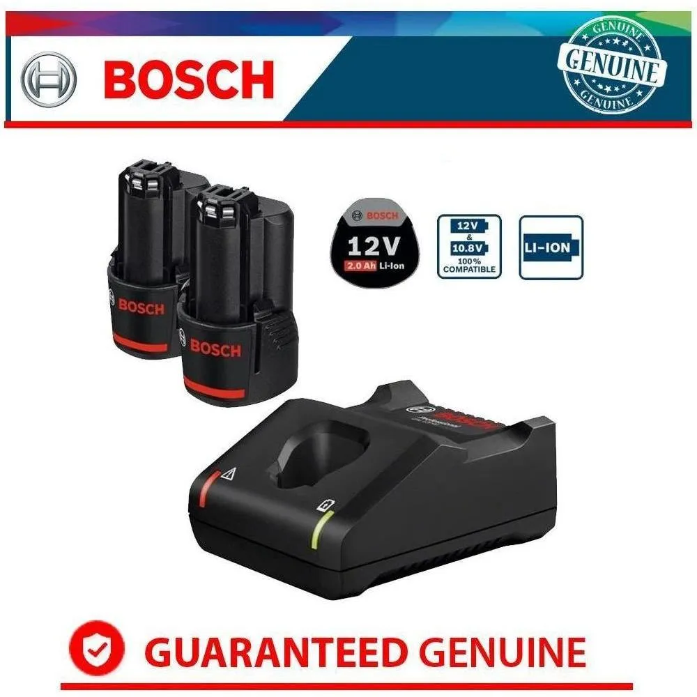 Bosch 12V Starter Kit Set for Cordless Tools [Battery & Charger Bundle)