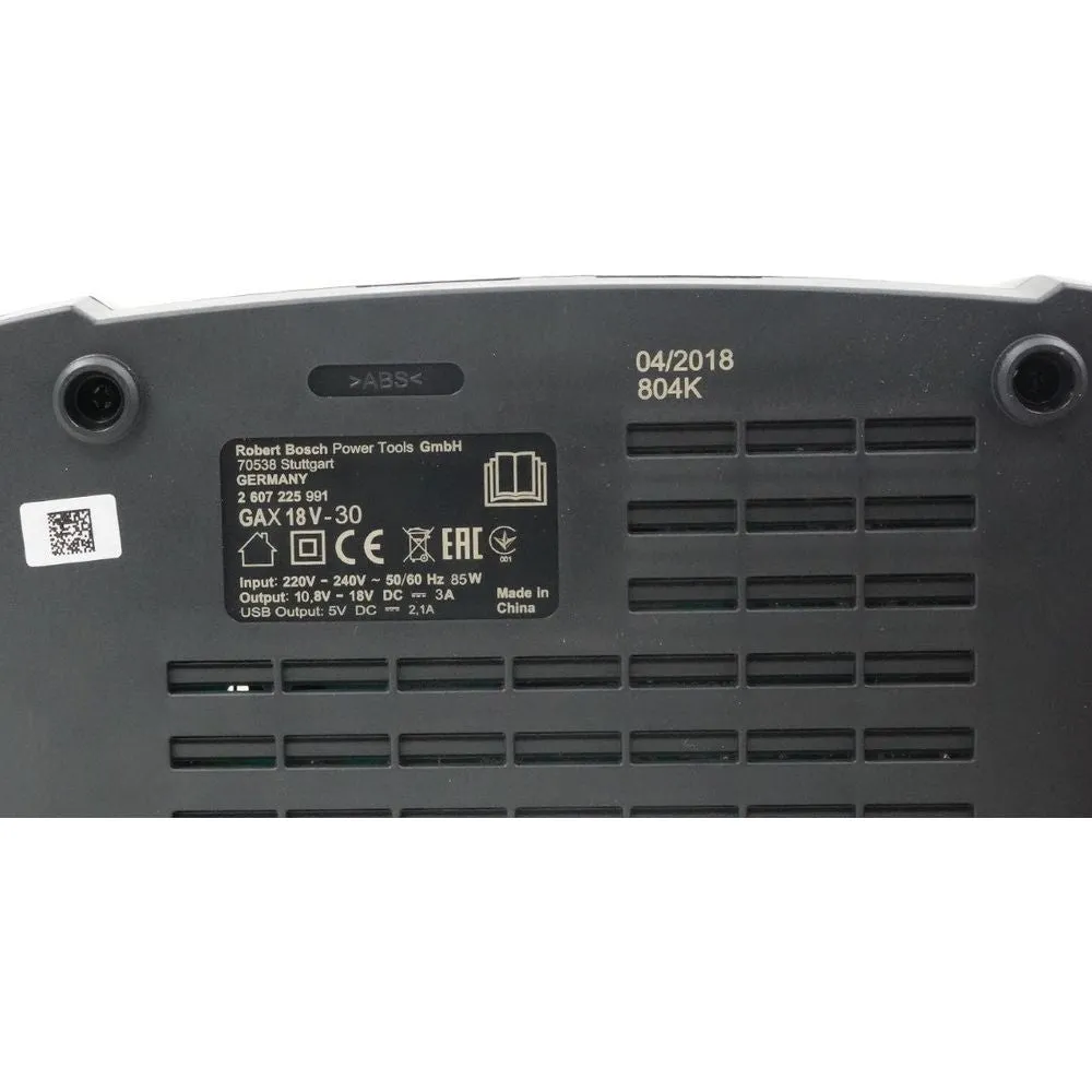 Bosch GAX 18V-30 Multi Battery Charger for Cordless (18V & 12V) (Open Seal)