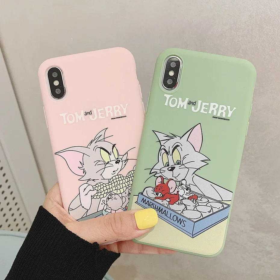 Cartoon Phone Case for Huawei Nova 4 3 3i 2S P20 Lite Pro P30 Honor 8X 10 View 20 9 8 Mate 20 Pro 10 Tom Jerry Silicone Coque