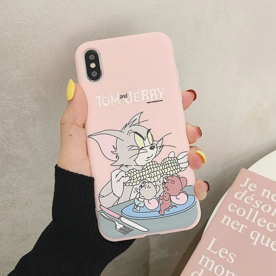 Cartoon Phone Case for Huawei Nova 4 3 3i 2S P20 Lite Pro P30 Honor 8X 10 View 20 9 8 Mate 20 Pro 10 Tom Jerry Silicone Coque